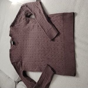 Women's Eddie Bauer Cable Knit Sweater - Brown